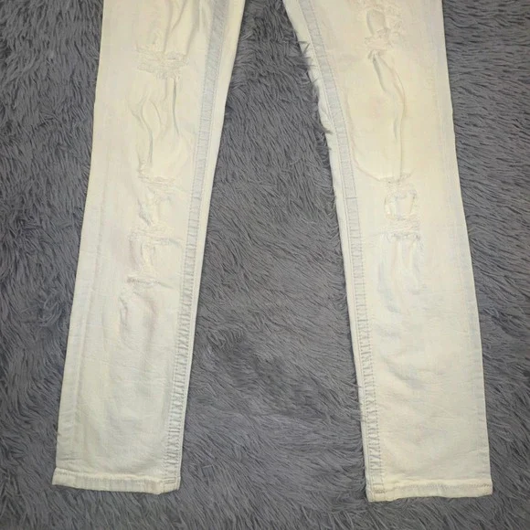 Miss Me Jeans Women's 26 Straight Acid Bleach Wash Studded Rhinestone Grunge - Picture 5 of 15